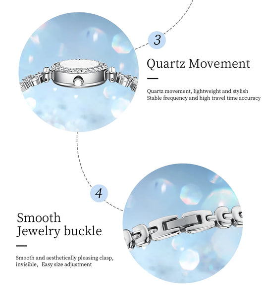 NIBOSI Women Watches Luxury Small Face Elegant Quartz Diamond Watch For Ladies Icy Look Party Jewelry Mini Babe Cute Arm Clock