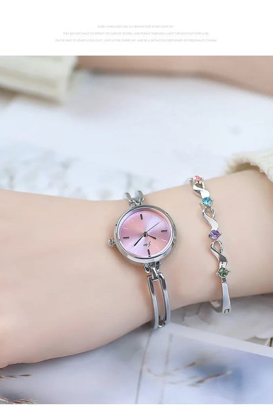 UTHAI W99 Watch For Women Simple Round College Student Watch Light Luxury High end Ladies Fashion Quartz Bracelet Watches Gift