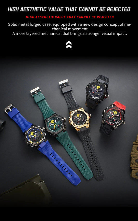 SMAEL Brand Waterproof Dropshipping Watch Alarm Clock 8092 Young Fashion Quartz Sport Wristwatches