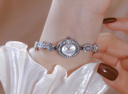 UTHAI New Women Chain Watch Light Luxury Brand Antique Rainbow Bracelet Wristwatch Waterproof Ladies Fashion Quartz Watches