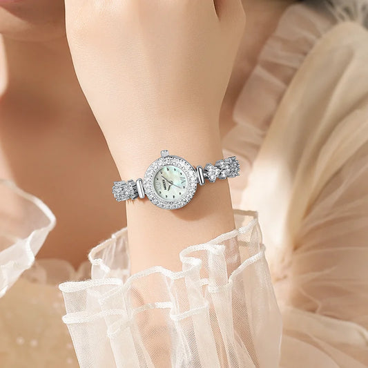 NIBOSI Women Watches Luxury Small Face Elegant Quartz Diamond Watch For Ladies Icy Look Party Jewelry Mini Babe Cute Arm Clock