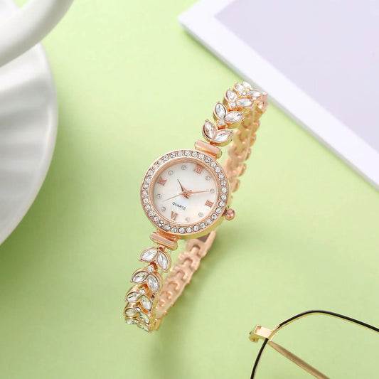 UTHAI W75 Mermaid Women's Watch Light Luxury Small Group Bracelet Watches Full Diamond Clock Female's Fashion Quartz Watch Gift