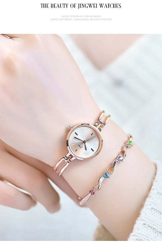 UTHAI W99 Watch For Women Simple Round College Student Watch Light Luxury High end Ladies Fashion Quartz Bracelet Watches Gift