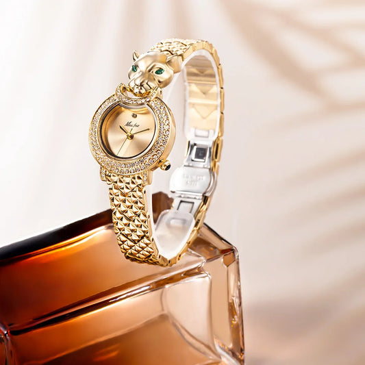 UTHAI W78 Women's Watch Brand Authentic Design Sense Leopard Dial Bracelet Watches Waterproof Trend Female Fashion Quartz Clock