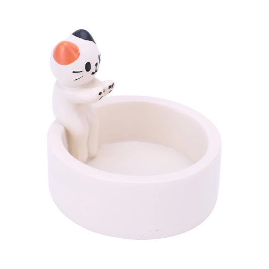 Cartoon Cat Candle Holder Cat Tea Light Candle Holder Cute Grilled Cat Aromatherapy Candle Holder Desktop Decorative Ornaments