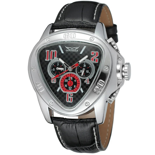JARAGAR 951 Top Class Men's Mechanical Watches Design Leather Strap Three Needles Automatic Waterproof Mechanical Watch for Men