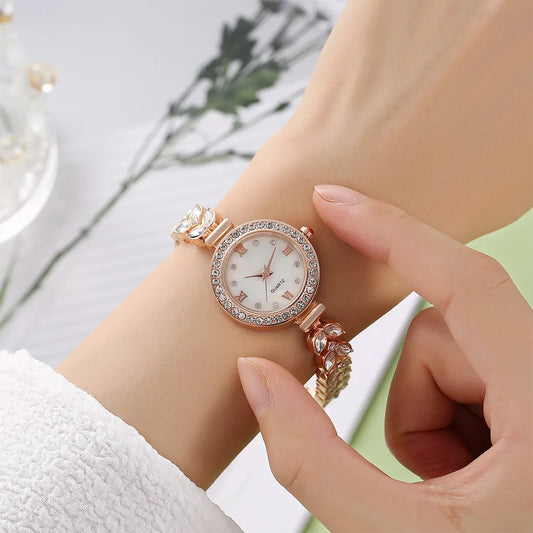 UTHAI W75 Mermaid Women's Watch Light Luxury Small Group Bracelet Watches Full Diamond Clock Female's Fashion Quartz Watch Gift