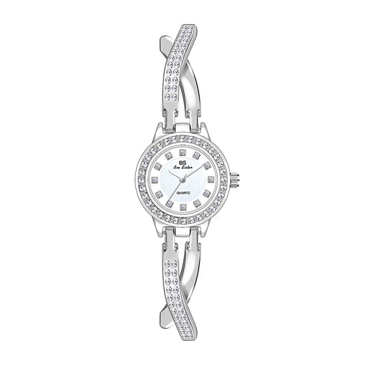 Women Watch Chain Light Luxury brand Butterfly Full Diamond Waterproof Student Female Fashion Quartz Bracelet Wristwatches Gift