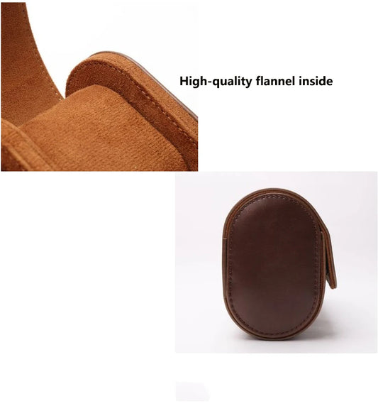 3 Slots Grids Watch Box Roll Travel Case Chic Portable Vintage Leather Display Storage Boxes High Quality Gift Watch Case