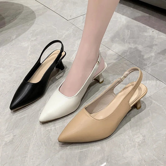 2024 New Summer Style Fashionable Comfortable Versatile Elegant and Wear-resistant Bag-toe Casual Back Strap Sandals