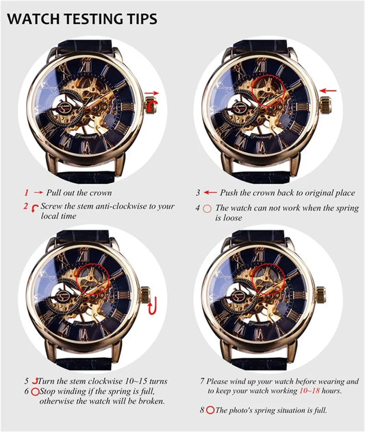 Winner 395S New Male Wrist Mechanical Watches Golden Stainless Steel Waterproof Sport Mens Triangle Skeleton Watch Transparent