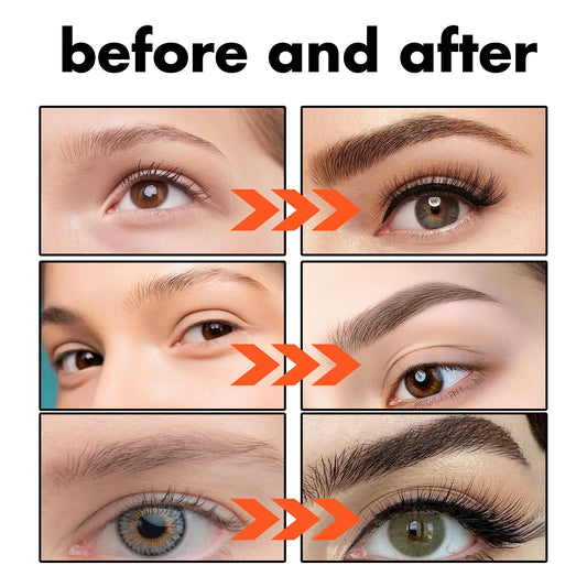 4 Forks Eyebrow Pencil Waterproof Long Lasting Dark Gray/Red Brown NO Smudging Eyes Liquid Eye Brows Pen Female Makeup Products
