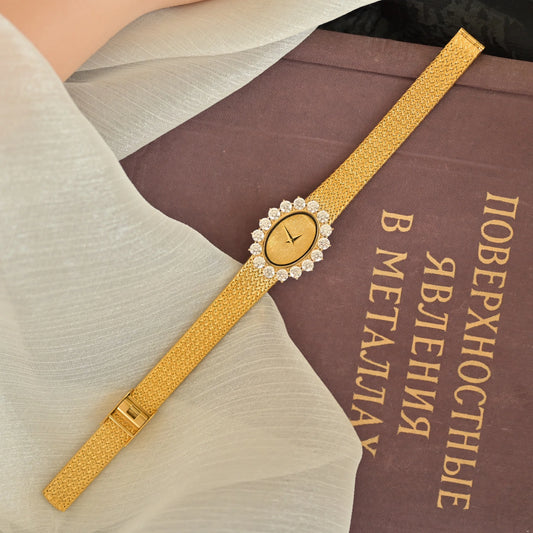 2025 New Women's Watch Medieval Diamond Vintage Retro Luxury Elegance High Quartz Retro Gold Clock