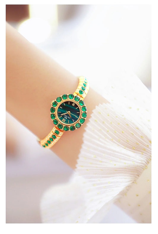 UTHAI New Women's Watch Waterproof Temperament Light Luxury Retro Female Malachite Bracelet Ladies Fashion Clock Watches Gift