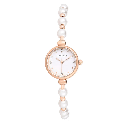 UTHAI L60 Women's Light Luxury Pearl Bracelet Watch Female's Clock Watches Ins Style Versatile Ladies Fashion Quartz Wristwatch