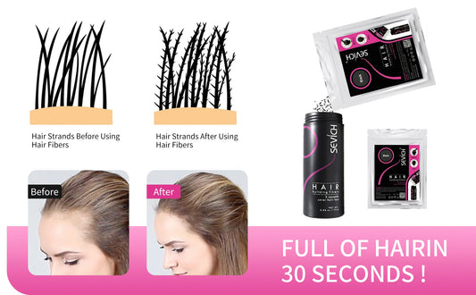 Sevich Hair Fibers Keratin Thickening Spray Hair Building Fiber Poudre Instant Regrowth Powders Hair Loss Conceale Hair Growth
