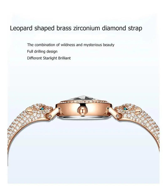 2025 Ladies Fashion Quartz Watch Waterproof Luxury Diamond Inlaid Charming Bracelet Jewelry Full of Sparkling Stones for Women