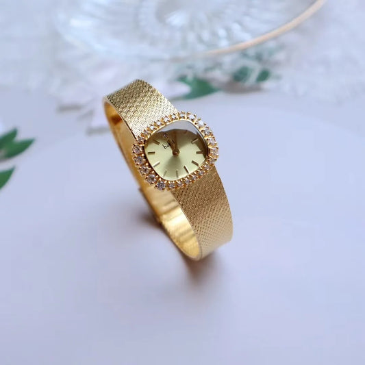 Vintage style, retro, light luxury, exquisite and high-end, navy blue women's watch, fashionable temperament, niche watch