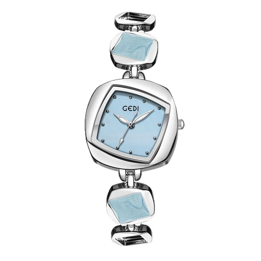 Women Bracelet Watch Light Luxury Creative Irregular Diamond shaped Watches Ladies Premium Exquisite Gem Quartz Wristwatch Gift