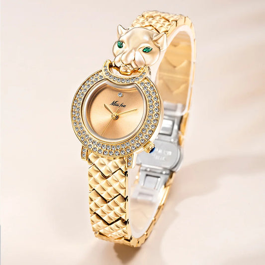 UTHAI W78 Women's Watch Brand Authentic Design Sense Leopard Dial Bracelet Watches Waterproof Trend Female Fashion Quartz Clock