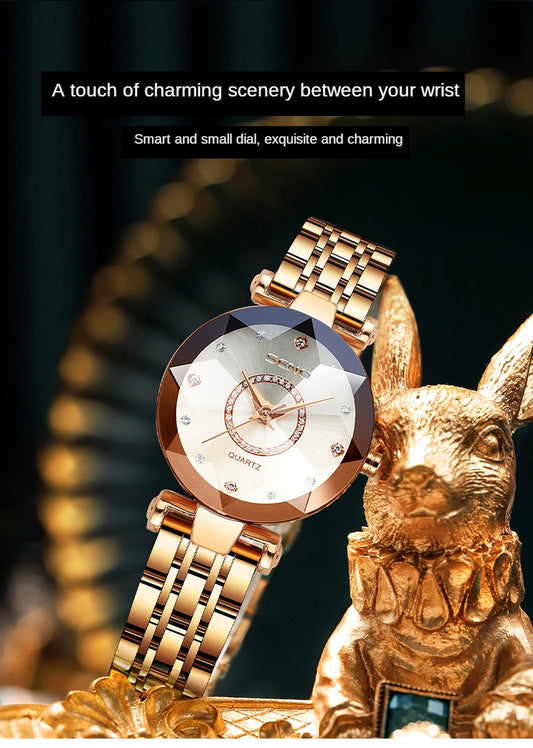 2023 Fashion Watch For Women Ladies Luxury Top Brand Quartz Watch Steel Strip Wristwatch Female Clock Relogio Feminino