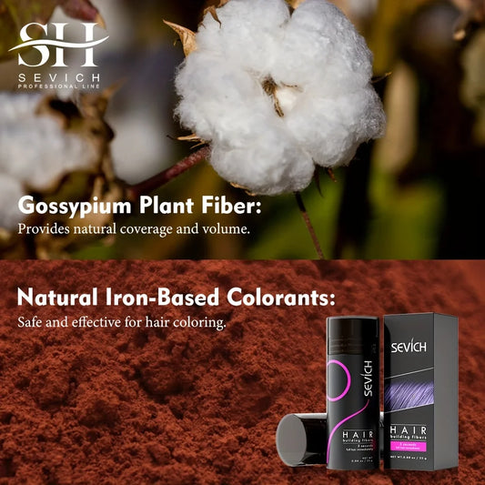Sevich Hair Fibers Keratin Thickening Spray Hair Building Fiber Poudre Instant Regrowth Powders Hair Loss Conceale Hair Growth