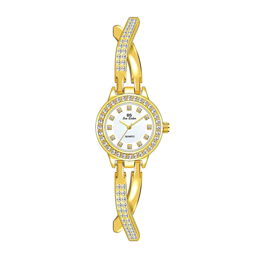 Women Watch Chain Light Luxury brand Butterfly Full Diamond Waterproof Student Female Fashion Quartz Bracelet Wristwatches Gift