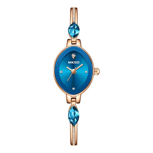 UTHAI L37 Women's Fashion Quartz Watch Brand Light Luxury Jewelry Set with Diamonds Waterproof Slim Bracelet Girl's Clock Gift