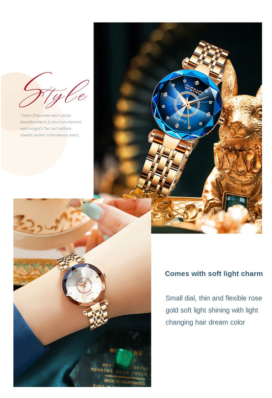 2023 Fashion Watch For Women Ladies Luxury Top Brand Quartz Watch Steel Strip Wristwatch Female Clock Relogio Feminino