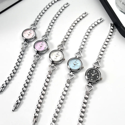 Women's Watch Compact and Exquisite Rose Love Bracelet Watch for Girls and Students Fashion quartz High Beauty Watch