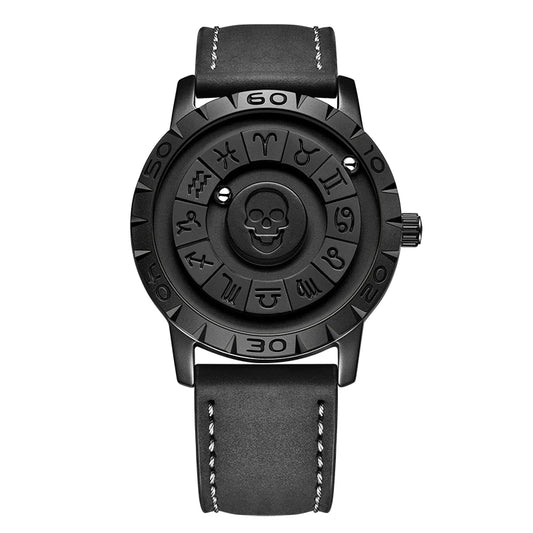 FOXBOX Luxury Skull Design Watch Men Fashion Business Watch Men Full Steel Sport Military Waterproof Men's Quartz Wristwatches