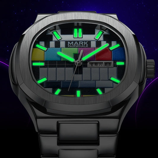 2025 Business Watches Men Brand Mark Fairwhale Fashion Original Retro Design Quartz Wristwatch Man With Calendar Week Hot Sell