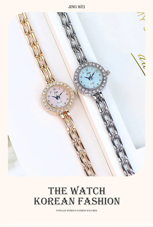 Watch For Women Diamond Bracelet Watch Female Girl Student Digital High end Fashion Quartz Wristwatch Ladies Watches Gift