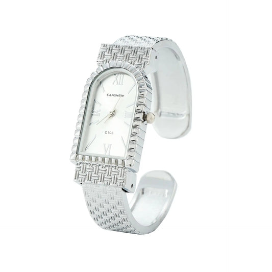 UTHAI W82 Women's Bracelet Watch Fashion Light Luxury Diamonds Small Square Quartz Watches Ladies Metal Wristwatch Jewelry