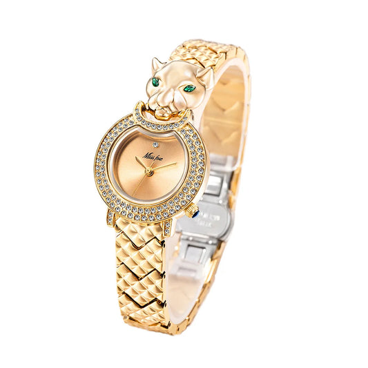 UTHAI W78 Women's Watch Brand Authentic Design Sense Leopard Dial Bracelet Watches Waterproof Trend Female Fashion Quartz Clock