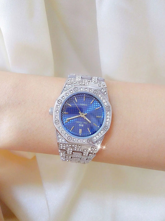 UTHAI Women's Watch Luxury Metal Diamonds European American Middle Eastern Waterproof Ladies Fashion Quartz Watches Clock Gift