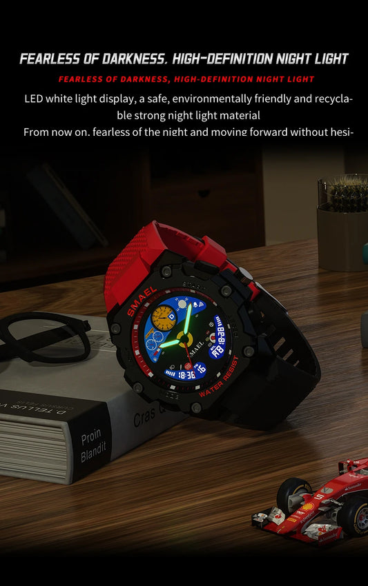 SMAEL Brand Waterproof Dropshipping Watch Alarm Clock 8092 Young Fashion Quartz Sport Wristwatches