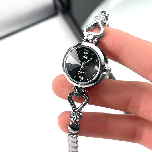 Women's Watch Compact and Exquisite Rose Love Bracelet Watch for Girls and Students Fashion quartz High Beauty Watch