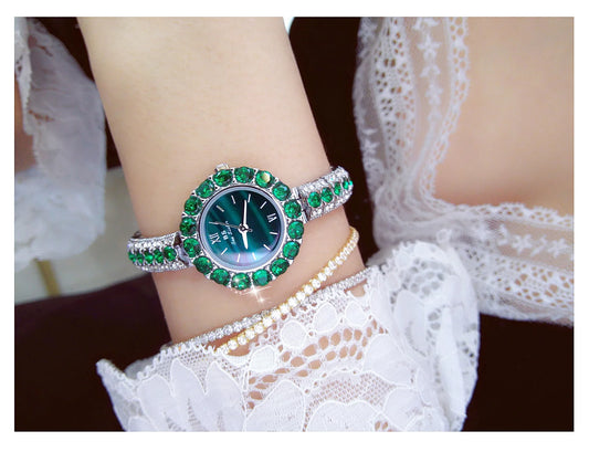 UTHAI New Women's Watch Waterproof Temperament Light Luxury Retro Female Malachite Bracelet Ladies Fashion Clock Watches Gift