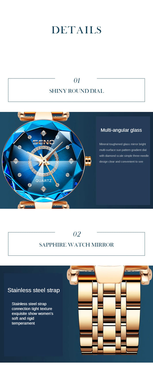 2023 Fashion Watch For Women Ladies Luxury Top Brand Quartz Watch Steel Strip Wristwatch Female Clock Relogio Feminino
