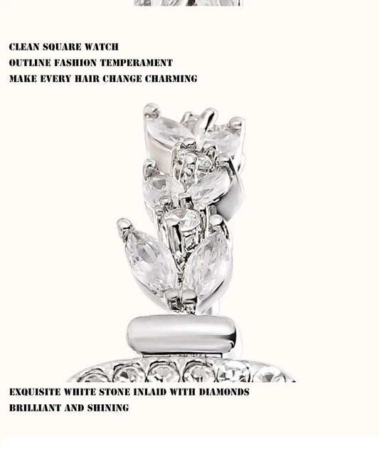 UTHAI L76 Women's Watch Light Luxury Diamond Korean Version Mermaid Bracelet Waterproof Female's Sugar Fashion Quartz Watches