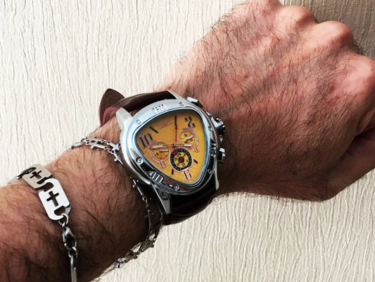 JARAGAR 951 Top Class Men's Mechanical Watches Design Leather Strap Three Needles Automatic Waterproof Mechanical Watch for Men