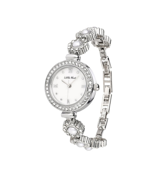 UTHAI V8 Women's Watches Luxury Antique Pearl Bracelet Watch Shell Diamond Dial Waterproof Ladies Fashion Quartz Clock Watch