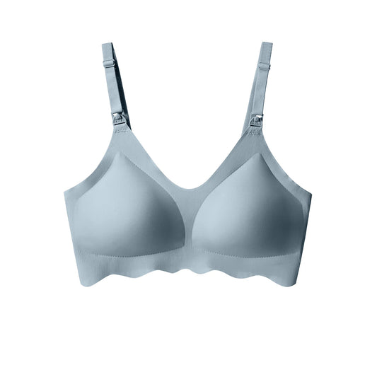 Traceless Women's Comfortable and Breathable Ultra Thin Breastfeeding Bra Detachable Breastfeeding Bra