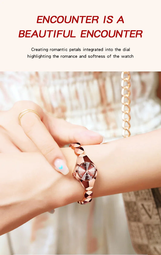 BINBOND 220 Women's Watch Waterproof High End Exquisite Bracelet Fashion Ins Style Light Luxury Quartz Watches for Woman Часы