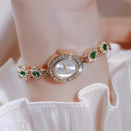 UTHAI New Women Chain Watch Light Luxury Brand Antique Rainbow Bracelet Wristwatch Waterproof Ladies Fashion Quartz Watches