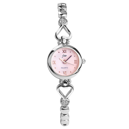 Women's Watch Compact and Exquisite Rose Love Bracelet Watch for Girls and Students Fashion quartz High Beauty Watch