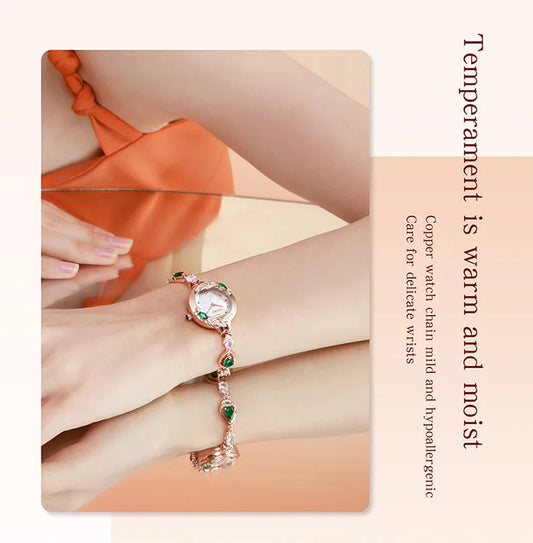 UTHAI W42 Watch For Women Brand Beimu Waterproof Advanced Light Luxury Jewelry Diamond Ladies Bracelet Watches Valentines Gift