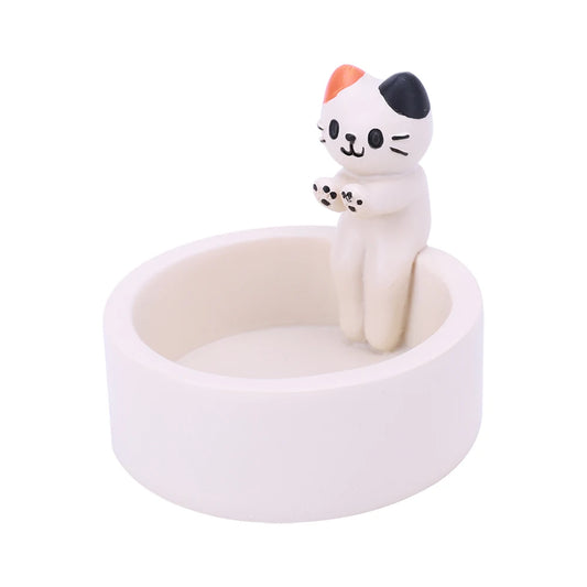 Cartoon Cat Candle Holder Cat Tea Light Candle Holder Cute Grilled Cat Aromatherapy Candle Holder Desktop Decorative Ornaments