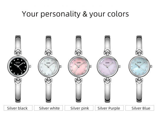UTHAI W34 Women's Bracelet Watch Light Luxury Simple Exquisite Round Dial Waterproof Clock Lady Fashion Korean Quartz Watches